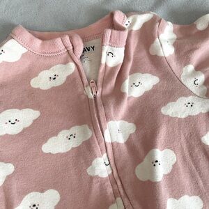 Old Navy Footie Pink Cloud 6-9months